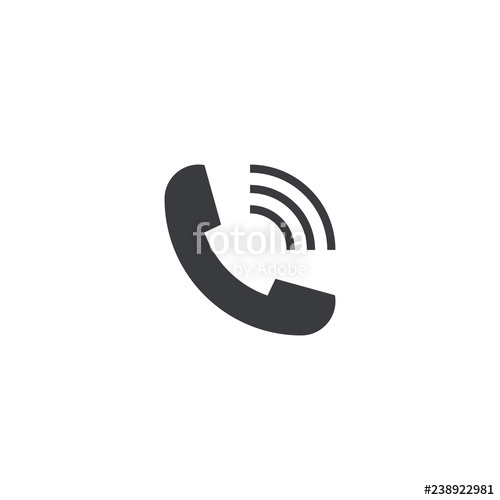 500x500 Phone Icon Vector Icon Telephone Symbol Phone Tube Sign Call