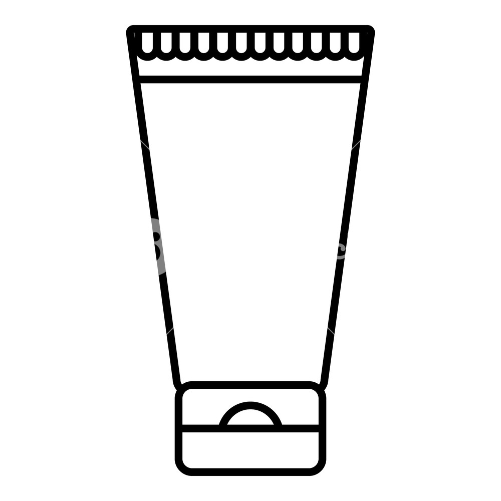 1000x1000 Creme Tube Icon Outline Illustration Of Creme Tube Vector Icon