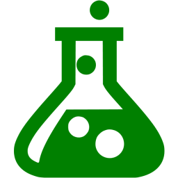 256x256 Green Test Tube Icon