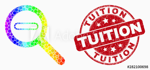 500x233 Pixel Spectral Reduce Scale Mosaic Icon And Tuition Watermark Red