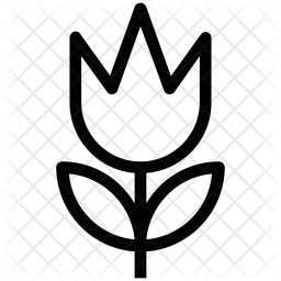 256x256 Flower Tulip Icon Of Line Style