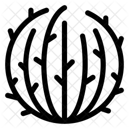256x256 Tumbleweed Icon Of Line Style