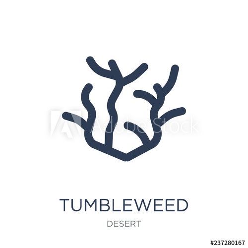 500x500 Tumbleweed Icon Trendy Flat Vector Tumbleweed Icon On White