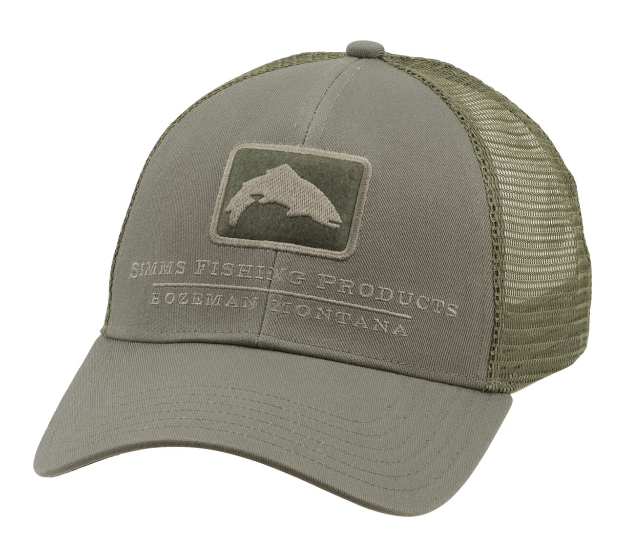 1280x1141 Simms Trout Icon Trucker Cap Tumbleweed Fly Shop Europe