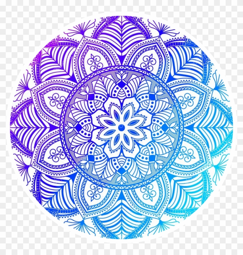 840x880 Mandala Icons Icon Tumblr Logos Logo Sticker Blue Purpl