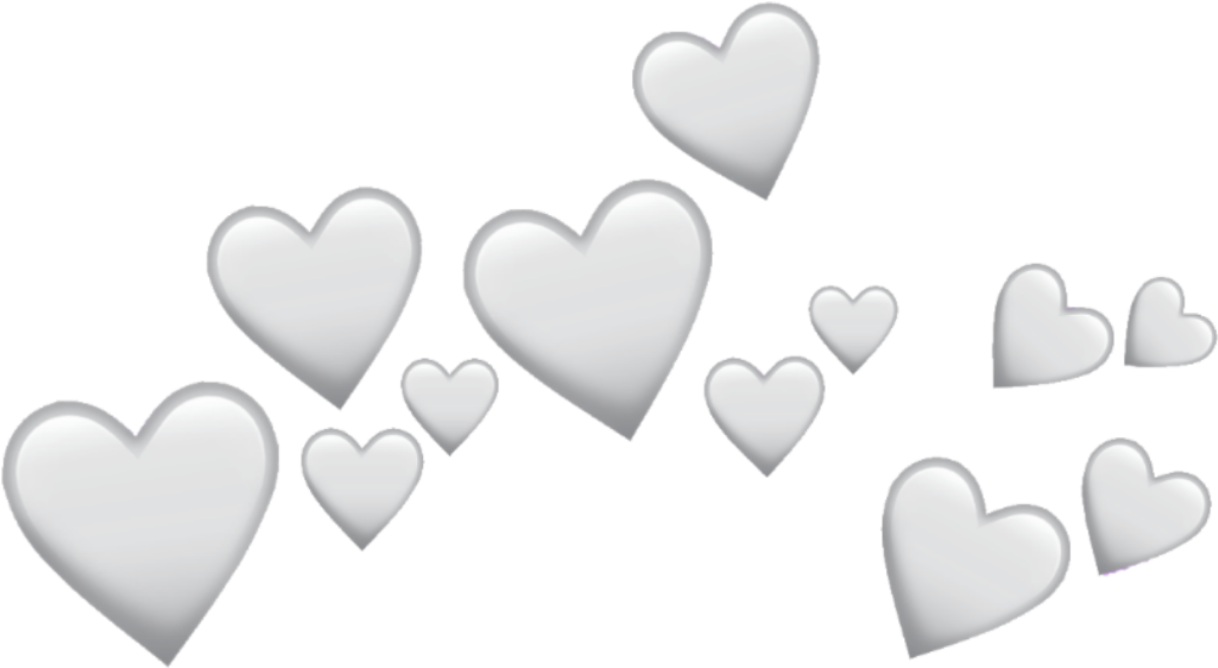 1218x668 Grey Heart Hearts Crown Icon Overlay Tumblr Png Black