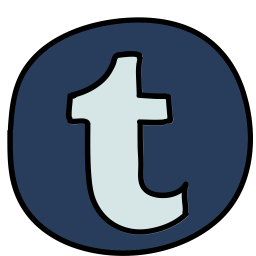 256x256 Tumblr Logo Icon Of Doodle Style