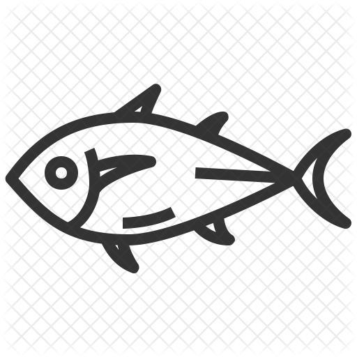 512x512 Tuna Icon Of Line Style