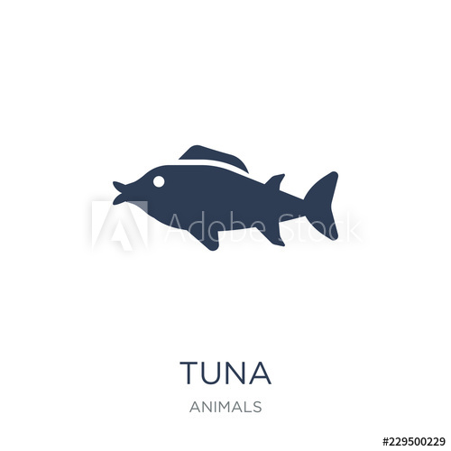 500x500 Tuna Icon Trendy Flat Vector Tuna Icon On White Background