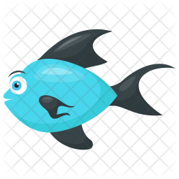 256x256 Bluefin Tuna Icon Of Flat Style