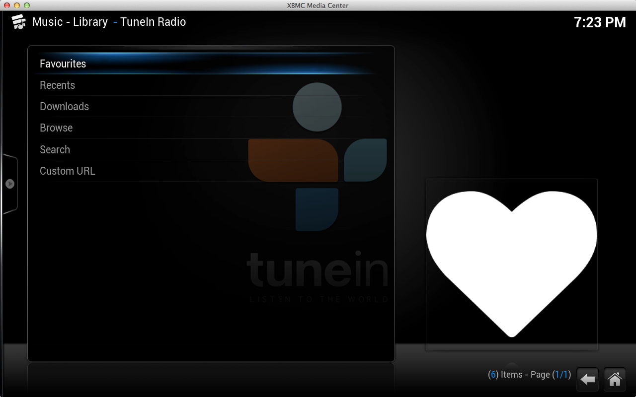 1280x800 Tunein Radio For Kodi