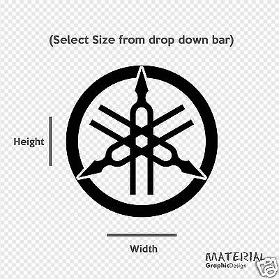 400x400 Yamaha Tuning Fork Icon Logo Sticker Decal