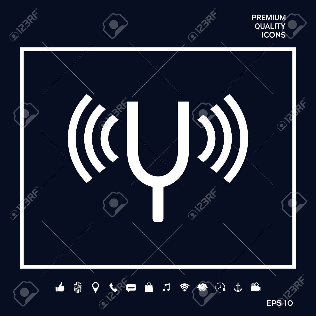 1300x1300 Tuning Fork Icon Signs And Symbols