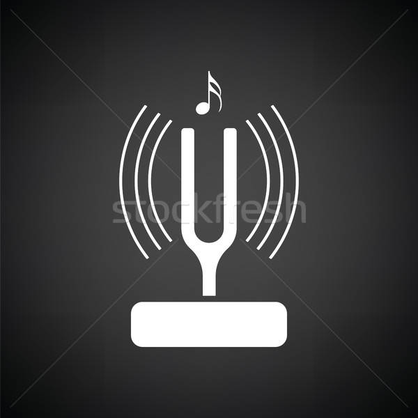 600x600 Tuning Fork Icon Vector Illustration Pavel Konovalov
