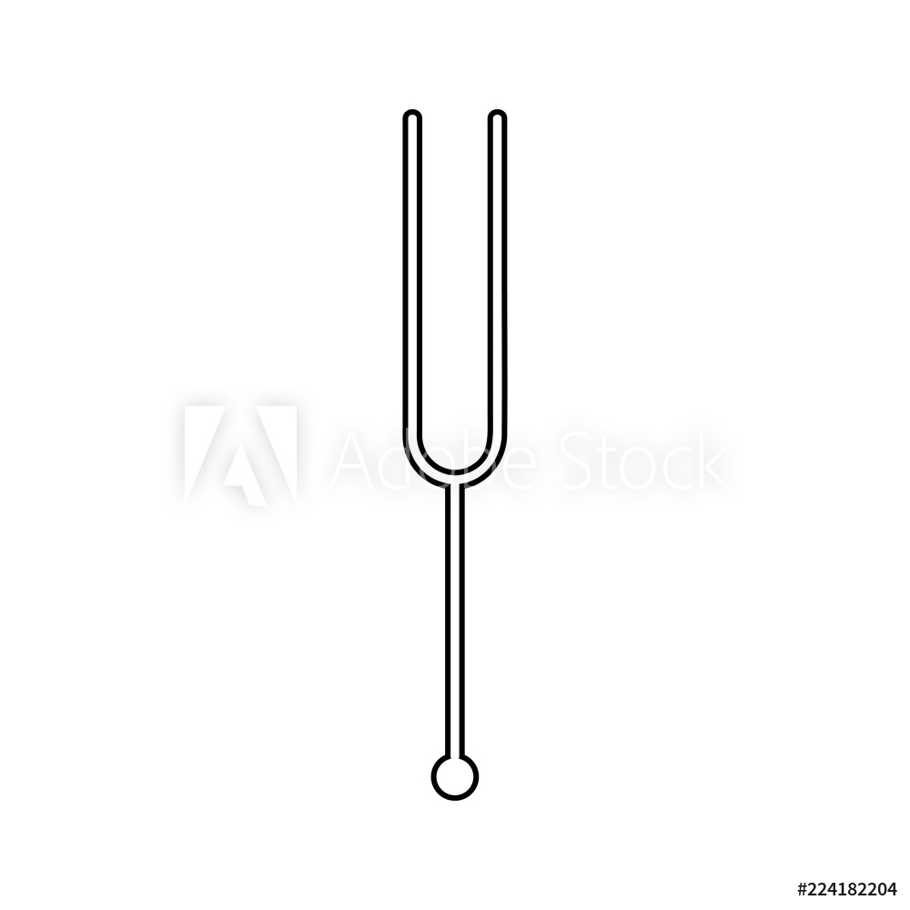 1000x1000 Photo Art Print Tuning Fork Icon For Web And Mobile Europosters