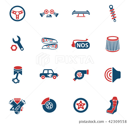 450x432 Auto Tuning Icon Set