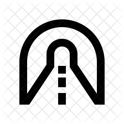 256x256 Tunnel Icon Of Line Style