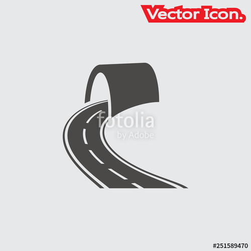 500x500 Tunnel Icon Isolated Sign Symbol And Flat Style For App, Web