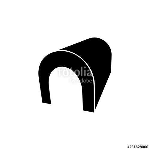500x500 Tunnel Icon Element Of Road And Bridges Construction Premium