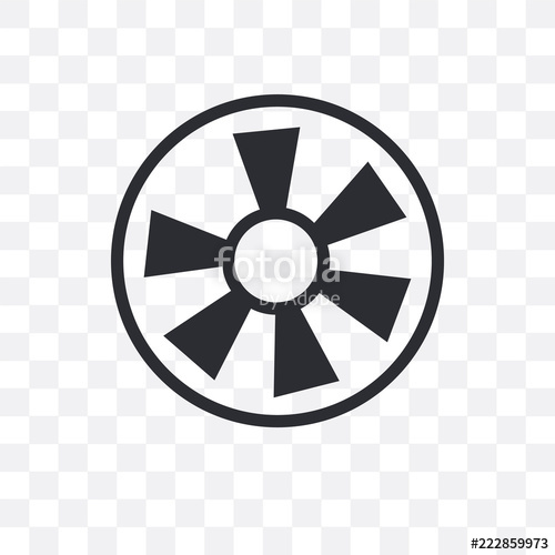 500x500 Turbine Icon Isolated On Transparent Background Simple