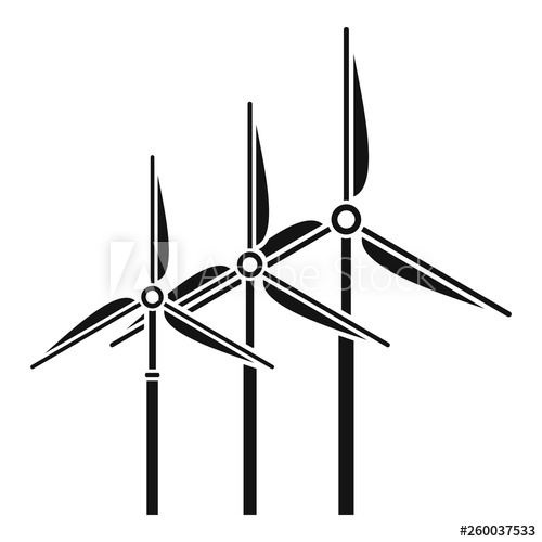 500x500 Tower Wind Turbine Icon Simple Illustration Of Tower Wind Turbine