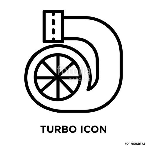 500x500 Turbo Icon On White Background Modern Icons Vector Illustration