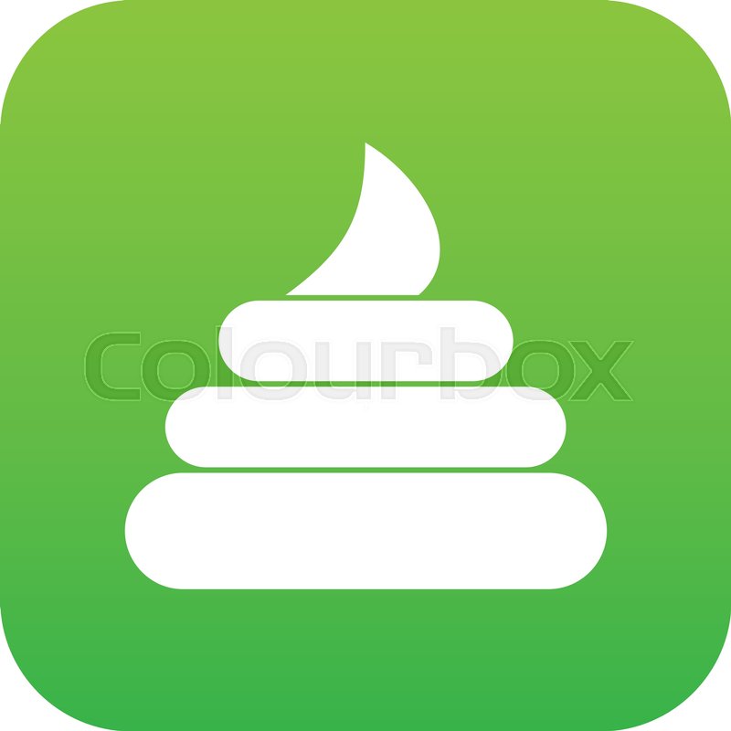 800x800 Turd Icon Digital Green For Any Design Stock Vector Colourbox