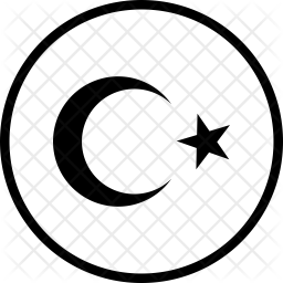 256x256 Turkey Flag Icon Of Line Style