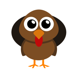 256x256 Turkey Icon Flat Animal Iconset Martin Berube