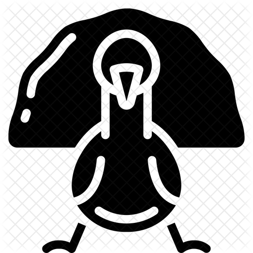 512x512 Turkey Icon Of Glyph Style