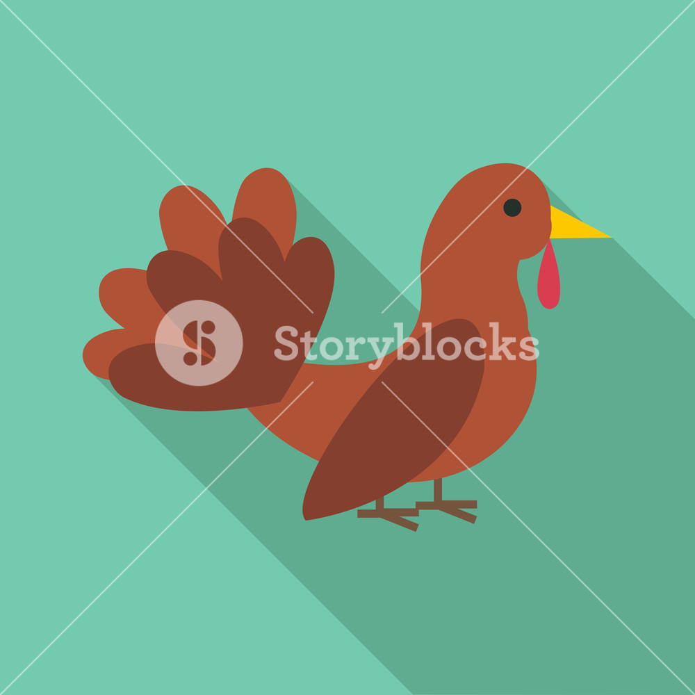 1000x1000 Turkey Icon Flat Illustration Of Turkey Vector Icon For Web