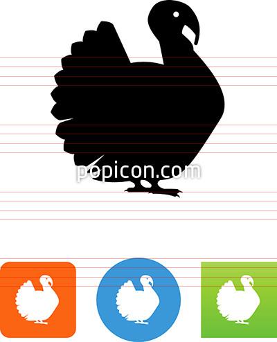 400x494 Vector Turkey Icon