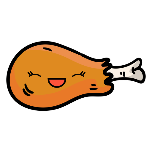 512x512 Turkey Drumstick Cartoon Icon