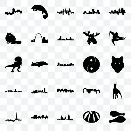 450x450 Set Of Transparent Icons Such As Turkey Leg, Pumpkin, Alabama