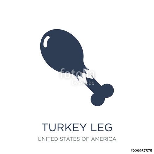 500x500 Turkey Leg Icon Trendy Flat Vector Turkey Leg Icon On White