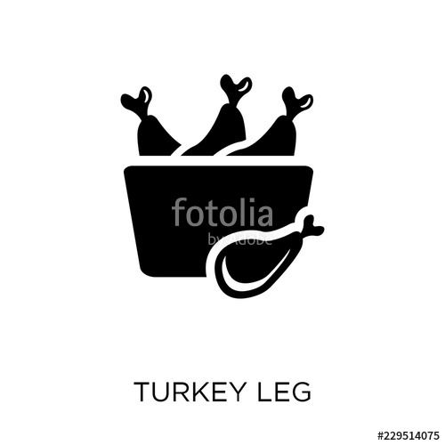 500x500 Turkey Leg Icon Turkey Leg Symbol Design From United States