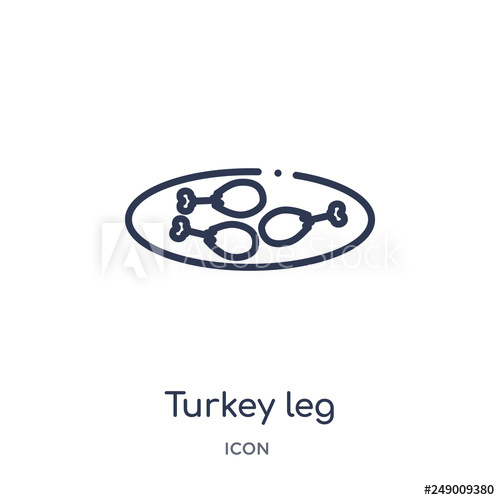 500x500 Turkey Leg Icon From United States Of America Outline Collection