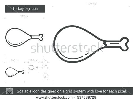 450x344 Turkey Leg Template