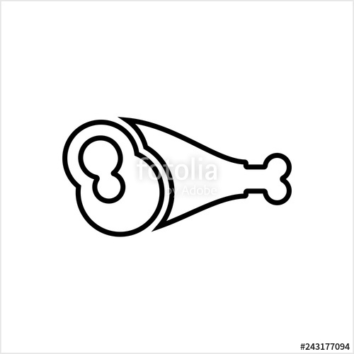 500x500 Chicken Leg Icon, Turkey Leg Icon Stock Image And Royalty Free