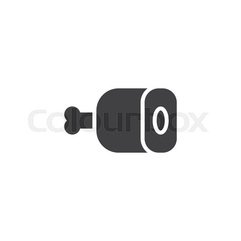 800x800 Fried Turkey Leg Vector Icon Filled Stock Vector Colourbox