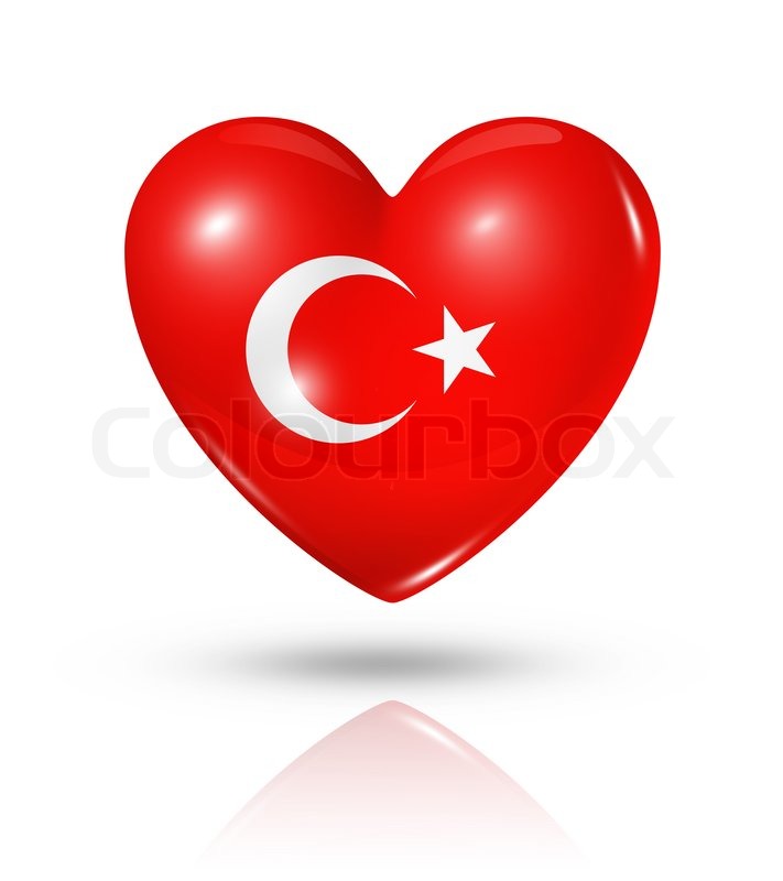 711x800 Love Turkey Symbol Heart Flag Icon Stock Image Colourbox
