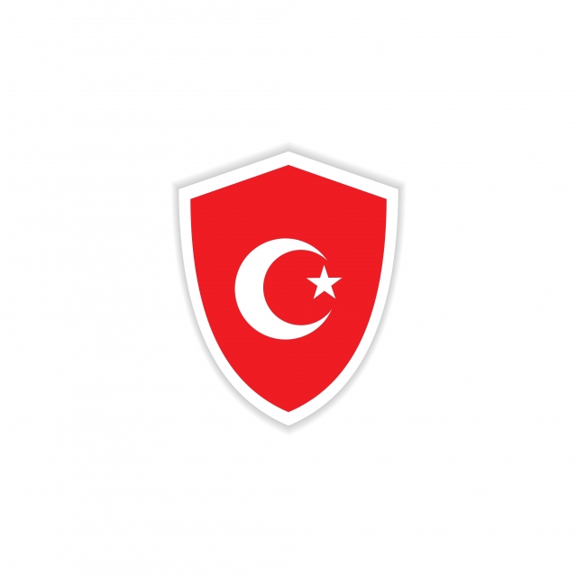 640x640 Turkey Flag Emblem Vector Template Design Illustration, Turkey