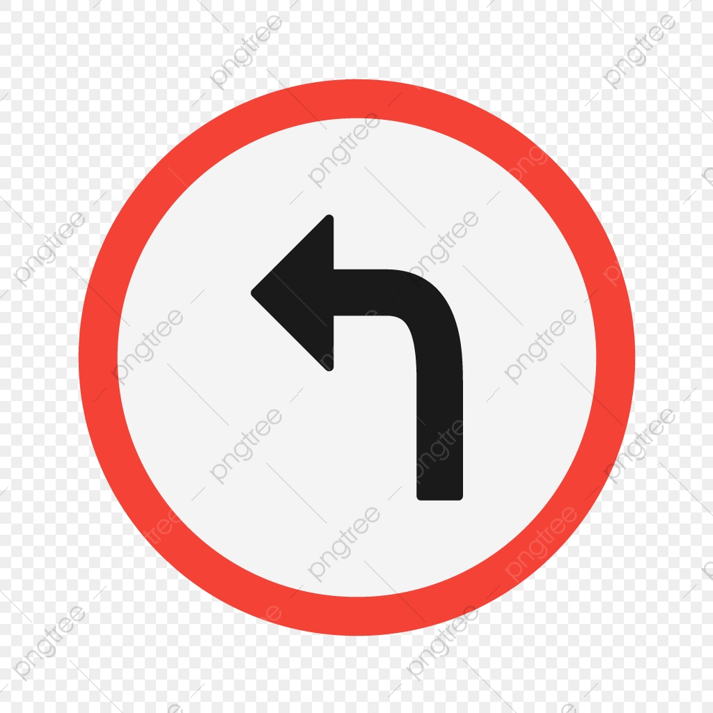 1024x1024 Vector Left Turn, Left Turn Icon, Left Turn, Turn Left Png