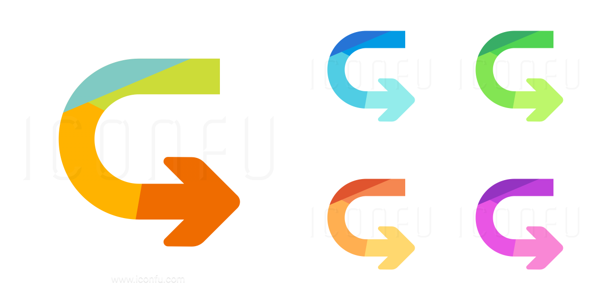 1200x600 Arrow U Turn Icon