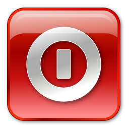 256x256 Box, Off, Red, Shutdown, Turn Icon