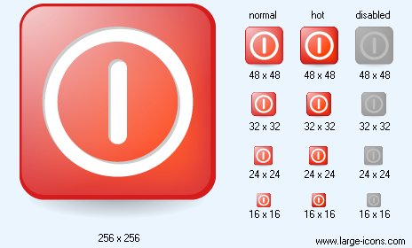 464x280 Turn Off Icon Image Large Button Icons
