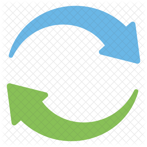 512x512 Turnover Logo Icon Of Flat Style