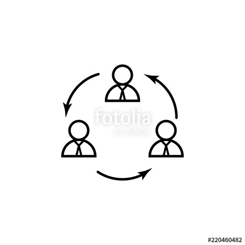 500x500 Staff Turnover Line Icon Element Of Head Hunting Icon For Mobile