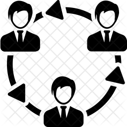 256x256 Employee Turnover Icon Of Glyph Style