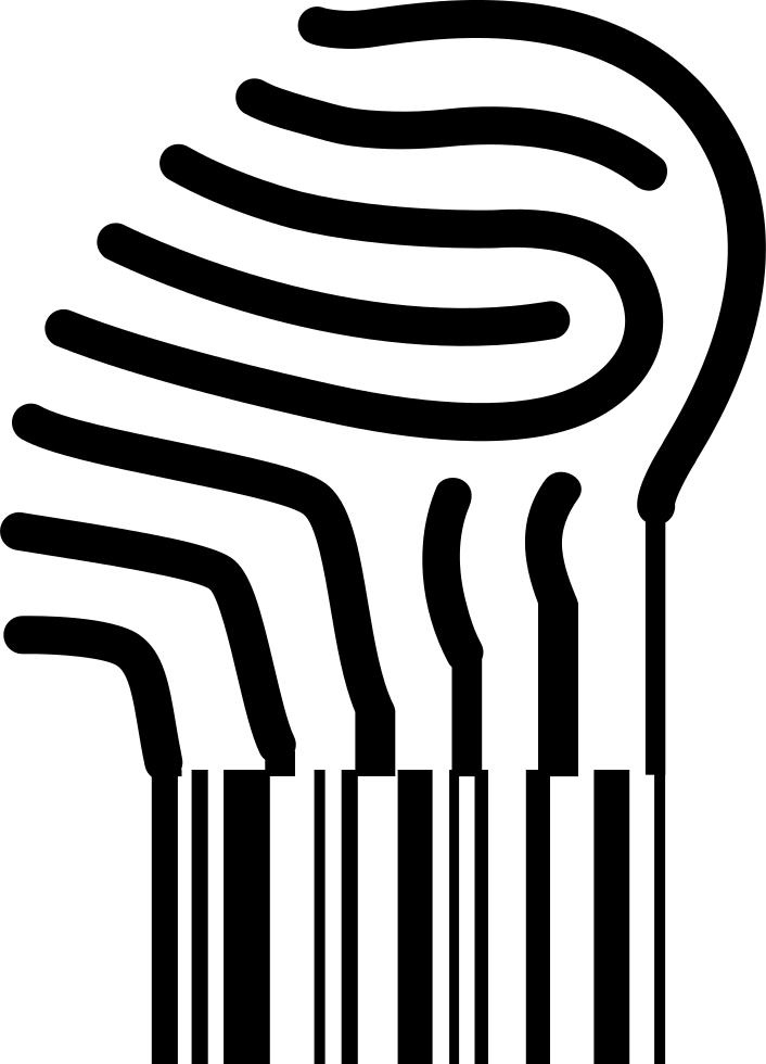 706x980 Fingerprint Turning Into A Barcode Png Icon Free Download
